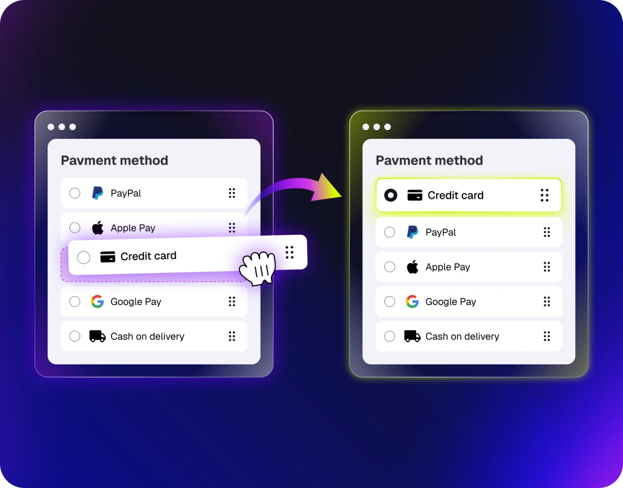 Customize Payment Methods